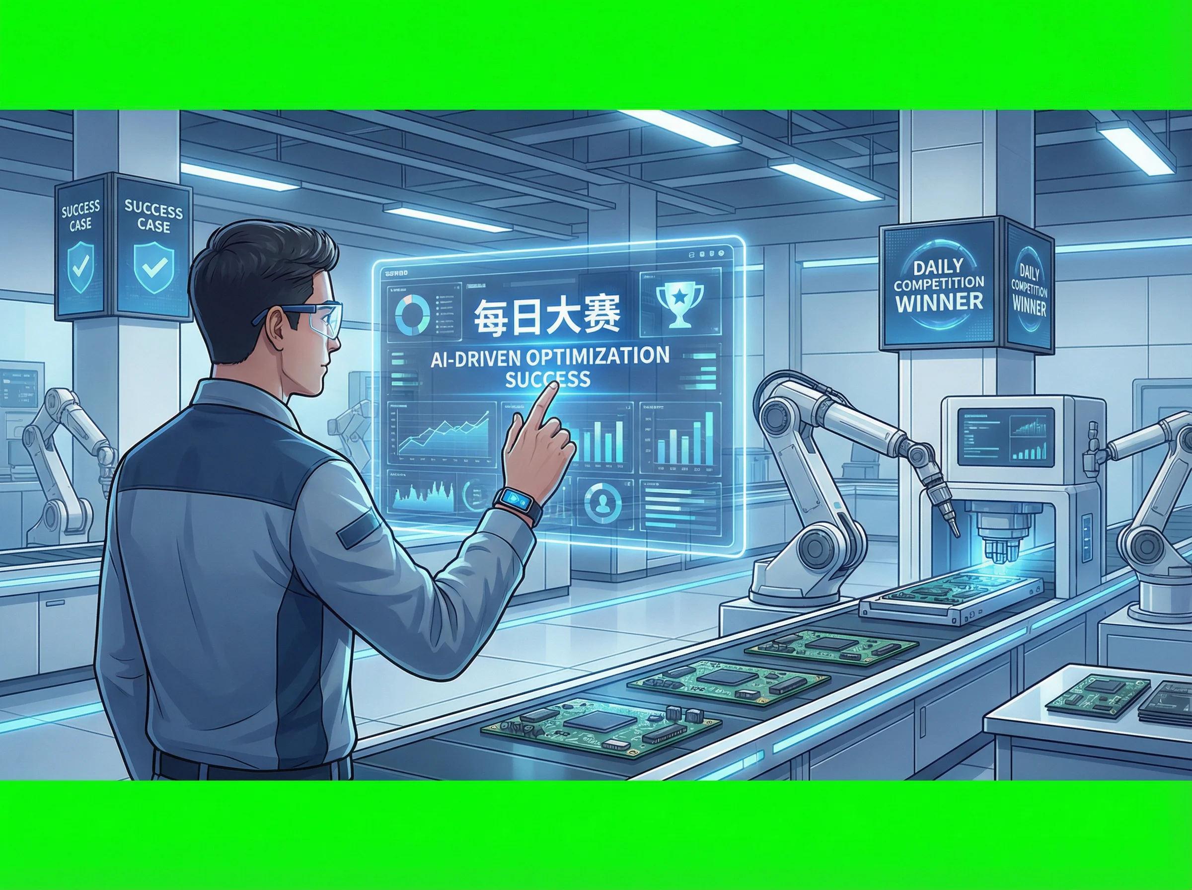 每日大赛品牌智能工厂合作案例视频分享